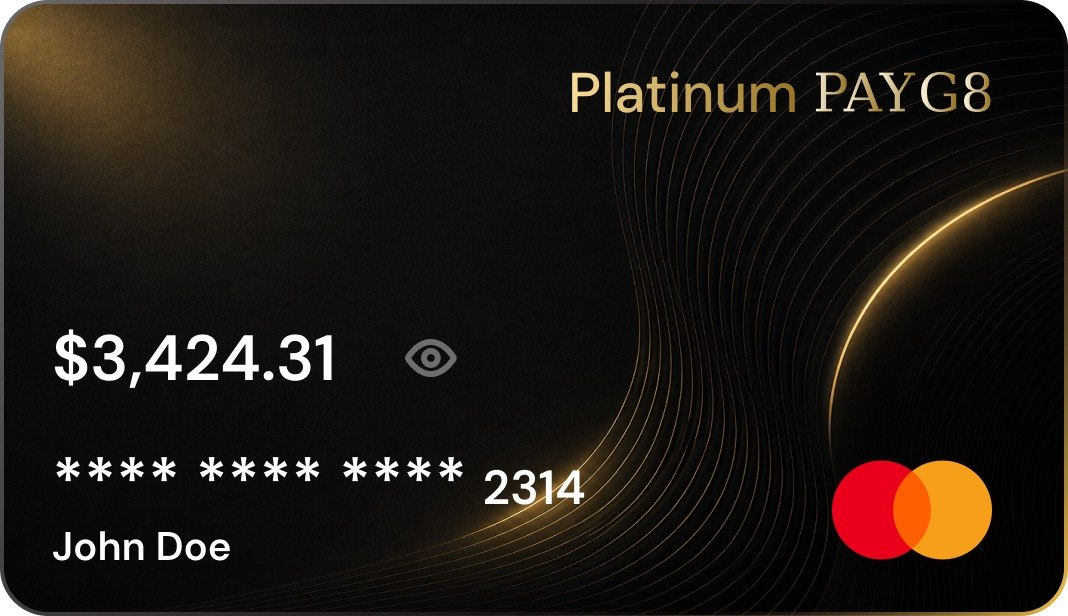 Platinum PAYG8 Card